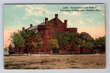 Madison WI-Wisconsin, Gymnasium And Armory, University Souvenir Vintage Postcard picture