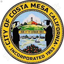 City Of Costa Mesa California Round Metal Sign 2 Sizes To Choose From picture