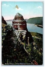1908 Beautiful Oregon St. Peters Dome And Columbia River Posted Vintage Postcard picture