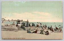 1907-15 Postcard Goggins Rocks At Old Orchard Augusta Maine ME picture