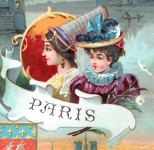 1890s French Lefevre Utile Biscuits Ice-Cream Paris Lovely Lady F161 picture