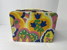 1973 Mod Floral Metal Lunchbox - No Thermos - RARE picture