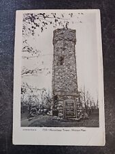 vtg postcard Massachusetts Weston Norumbega Tower MA  posted glitter picture