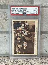 1959 Three Stooges #79 I Hate To Say This, But Somebody's Flat PSA 9 MInt picture