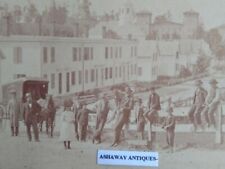 1870s SV Mystery FACTORY Village w PEOPLE Tenement MILL Bldgs/MA? in NEW ENGLAND picture