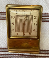 🟢Vintage Phinney Walker 1950's Novelty Desk Clock is Giant Paper Clip🟢 picture