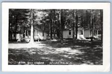 1950's RPPC BEAR HILL CABINS SUMMER CAMP HILLSBORO NH ADIRONDACK CHAIRS POSTCARD picture