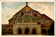 Vintage 1920's Memorial Church Stamford University California CA Postcard picture