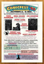 1993 Comicfest Philadelphia Print Ad/Poster McFarlane Jim Shooter Neal Adams 90s picture