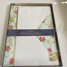 Vintage Hallmark Stationery Paper Floral Country  NIB picture
