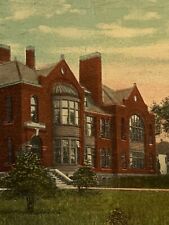 Atq 1919 Ephemera Postcard High School Michigan City IN Souvenir Printed Litho picture