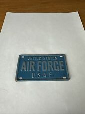 Rare 1968 Mini License Plate Quarker Life Cereal Premium Air Force USAF Bicycle  picture