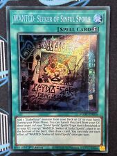 Yugioh WANTED: Seeker of Sinful Spoils AGOV-EN054 1st Edition Secret Rare NM picture