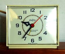 Vintage 1962 Westclox Dunbar Antique White Plain Alarm Clock-#S12-K-FREE S/H picture
