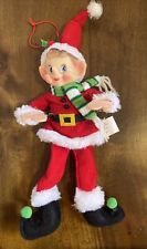 Christmas Elf Pixie Santa Helper Figure Toy Ornament 10” picture