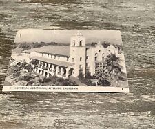 Riverside, California, CA, Municipal Auditorium, Unused Vintage Postcard e4112 picture