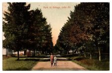 Antique Park, St. Sebago Lake, Two Young Girls on Path, ME Postcard picture