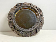 Vintage Florentia Italy Hand Made Ornate Floral Etching Wall Mirror #1932 picture