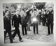 1962 President Kennedy Photo - South Lawn: greets Algerian President Ben Bella picture