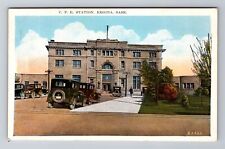 Regina-Saskatchewan, C.P.R. Station, Vintage Cars, Antique Vintage Postcard picture
