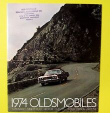 Original 1974 OLDSMOBILE Full Line Brochure ROUSSEAU PEARSON SUNNYVALE CA 48 pgs picture