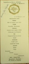 French 1931 Wedding Menu, Wine List, Restaurant Meyrueix, Paris, France picture