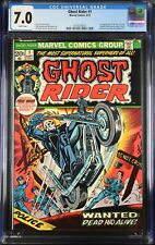 GHOST RIDER #1 (1973) CGC 7.0 WP 1ST SON OF SATAN UNCIRCULATED INKED RETURN COPY picture