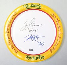 Joey Chestnut & Matt Stonie Signed Nathan's 9
