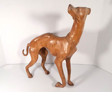 Antique Cast Iron Greyhound Whippet Dog Door Stop Statue Figure Painted 15