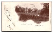 KNOXVILLE Illinois ~ St. Mary's School Rar view 1905 picture