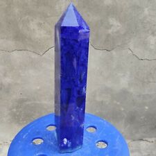 6.5LB Rare blue Obelisk Smelt Quartz Crystal Generator Pyramid Wand point H134 picture