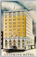 Postcard Lycoming Hotel, Williamsport PA chrome M190 picture