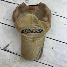 Trucker Hat Brown corduroy SnapBack Bio Domes Corona hat cap Vintage Beer picture