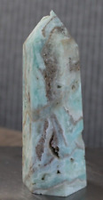 BLUE ARAGONITE POINT 3.69 INCHES TALL/ 133 GRAMS picture