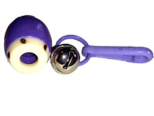 Vintage 1980s Plastic Charm Purple Taiko Drum 80s Charms Necklace Clip On Retro picture