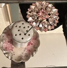 Beautiful Antique/Vintage Style  Handcrafted Hatpin- Pink Rhinestone head picture