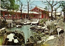 Vintage Postcard 4x6- RED CORRIDOR, EAST GATE AND SOUTH GATE, STONE GARDEN, KYOT picture