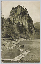 Castle Rock Columbia River Landscape View Antique 1911 Postcard - Posted picture