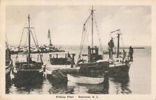 Fishing Fleet Sakonnet Little Compton Rhode Island RI c1940 Postcard picture