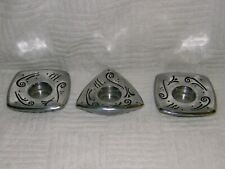 Lenox Spyro Holloware Metal Tealight Votive Candle Holder Square Triangle picture