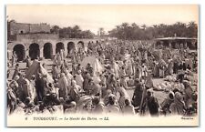 Postcard - The Date Market Algeria Touggourt Algerian Marketplace c1910s picture