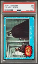 1977 TOPPS STAR WARS THE LIGHT SABRE #45 PSA 7 picture