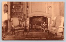 The Parlor, Memorial Mansion Washington's Birthplace, VA VINTAGE Postcard picture