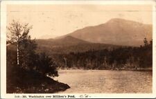 Mt. Mount Washington NH over Milliken's Pond RPPC Real Photo Postcard picture