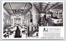 c1950s~New York City NYC~Miyako Japanese Restaurant~Dining Room~VTG Postcard picture