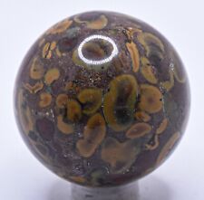 42mm Multicolor Ajooba Fruit Jasper Sphere Polished Natural Mineral - India 1PC picture