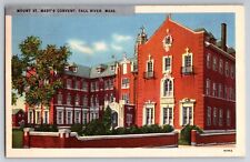 Postcard Mount St Mary's Convent, Fall River, Mass posted 1939 picture