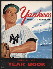1957 NEW YORK YANKEES Official Yearbook MICKEY MANTLE WHITEY FORD - FN picture
