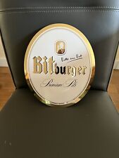 Bitburger Pils Metal Beer Sign. Measures 9 3/4”Wide x 11 1/2” Tall. Brand New. picture