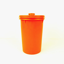 Vintage Tupperware 321-13 Orange Liquid Container W/ Lid and Pour Spout picture